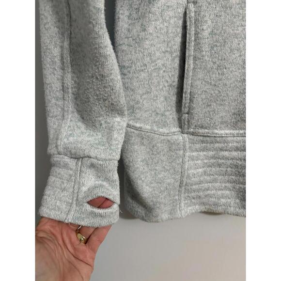 Thread & Supply Blue Zip Up Jacket Womens Small Full Zip Cozy Fleece Lined - Picture 3 of 9